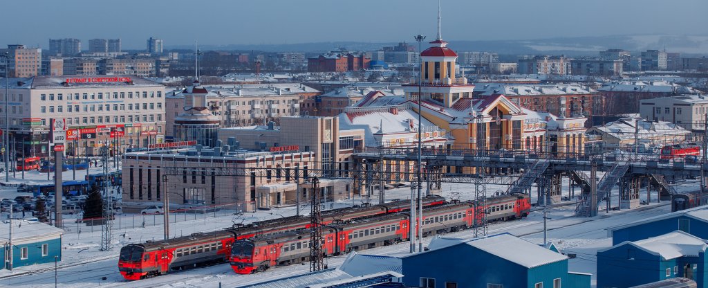 Вокзал Новокузнецк, Новокузнецк - Фото с квадрокоптера